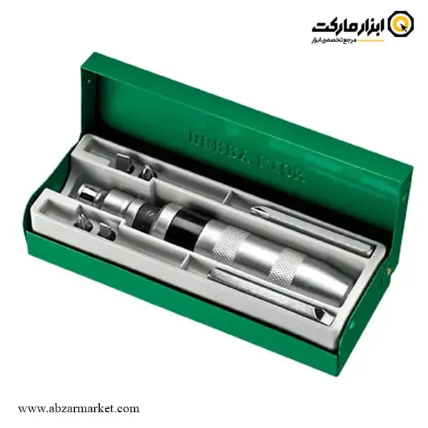 ست سر پیچ گوشتی تقه ای برلیون 7 عددی مدل 061001013 ست سر پیچ گوشتی تقه ای برلیون 7 عددی مدل 061001013