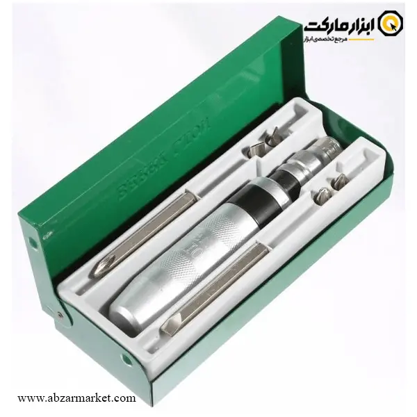 ست سر پیچ گوشتی تقه ای برلیون 7 عددی مدل 061001013 ست سر پیچ گوشتی تقه ای برلیون 7 عددی مدل 061001013