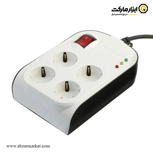 چهار راهی و محافظ کامپیوتر پارت الکتریک با کابل 5 متری مدل 8793
