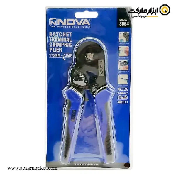 انبر پرس وایرشو نووا 4 گوش زن مدل 8064