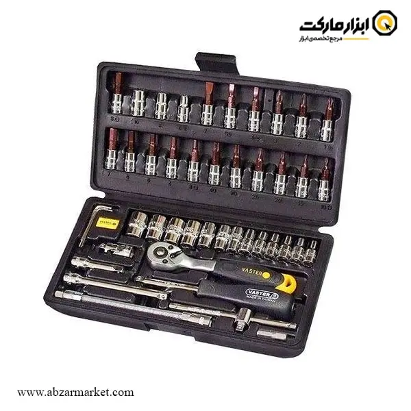 جعبه بکس واستر 46 پارچه 1/4 اینچ مدل VA-S2046