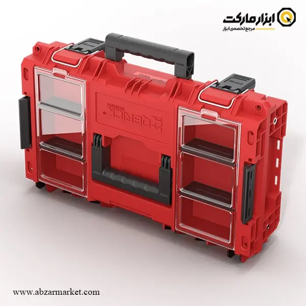 جعبه ابزار تخصصی کیوبریک مدل PRIME Toolbox 150 Profi RED Ultra HD Custom