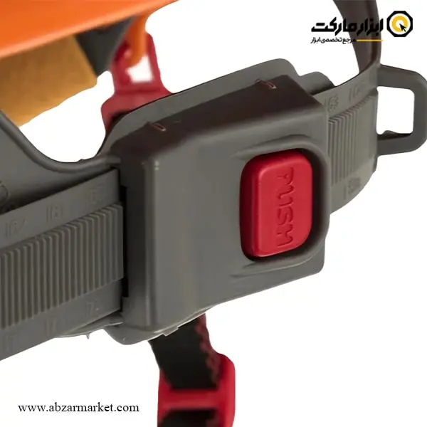 کلاه ایمنی صنعتی هترمن بند پوش لاک عینک دار مدل MK7