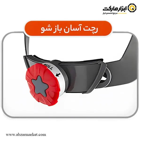کلاه ایمنی صنعتی هترمن بند آسان بازشو مدل MK8