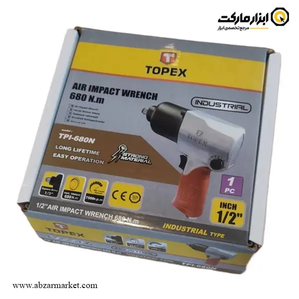 بکس بادی تاپکس 1/2 اینچ 680 نیوتن متر بکس بادی تاپکس 1/2 اینچ 680 نیوتن متر