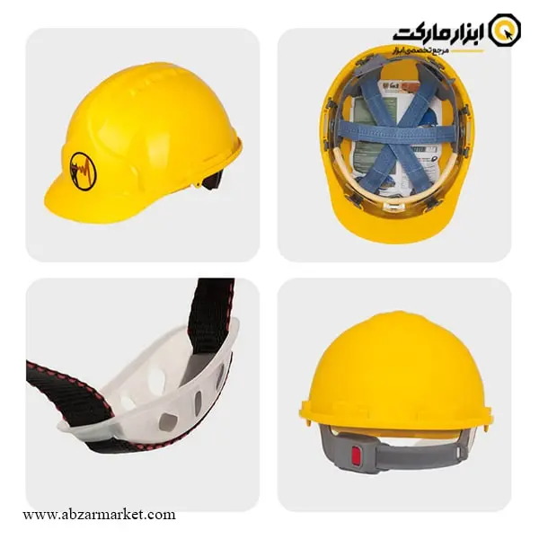 کلاه ایمنی عایق برق هترمن بند چرخشی مدل MK6E