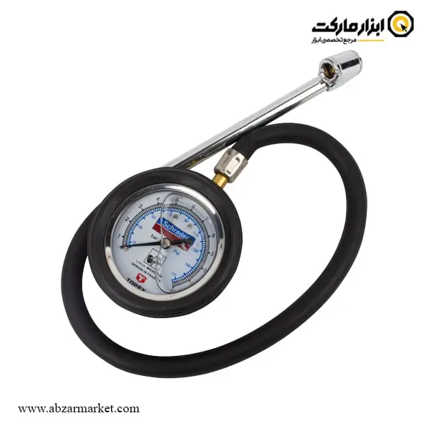 درجه باد روغنی لاستیک تاپکس طرح شرایدر درجه باد روغنی لاستیک تاپکس طرح شرایدر