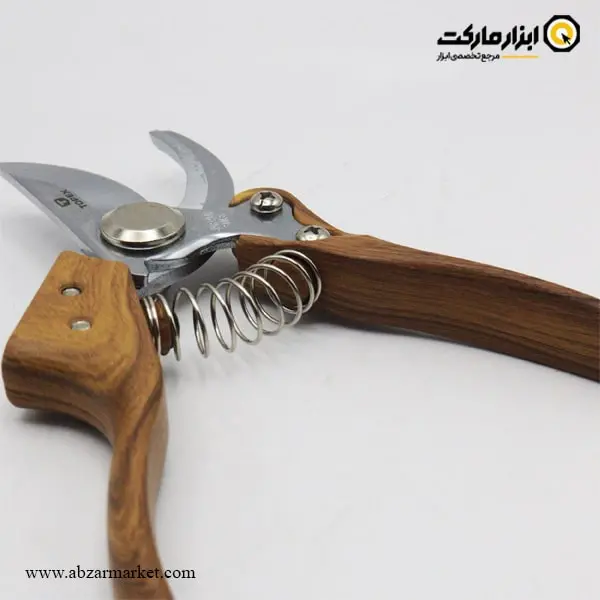 قیچی باغبانی تاپکس دسته چوبی