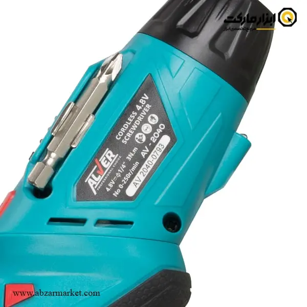 کیت پیچ گوشتی شارژی آلور لیتیوم 4.8 ولت 46 پارچه مدل AV-2040