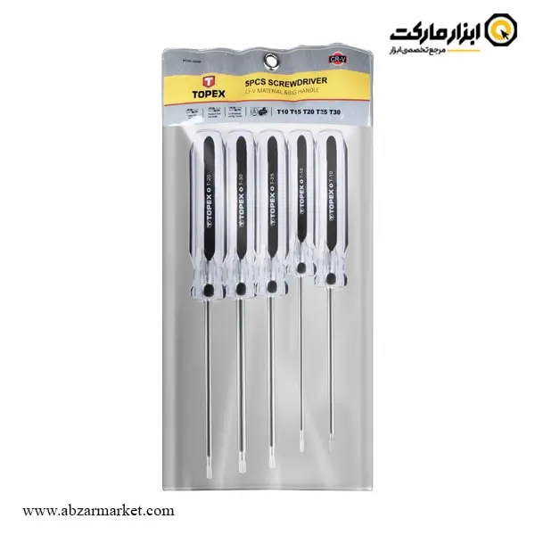 ست پیچ گوشتی ستاره ای تاپکس 5 عددی ست پیچ گوشتی ستاره ای تاپکس 5 عددی