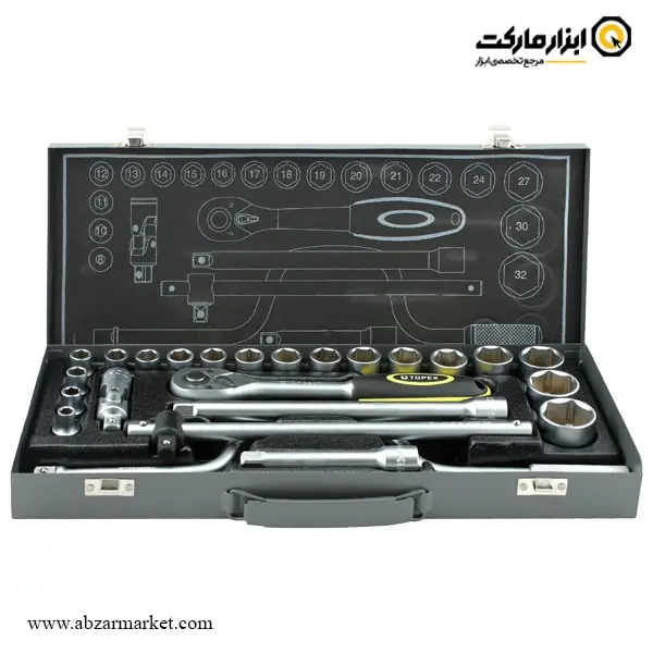 جعبه بکس تاپکس 24 پارچه 1/2 اینچ