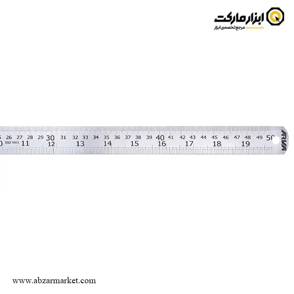 خط کش فلزی آروا 50 سانتی متر مدل 4693 خط کش فلزی آروا 50 سانتی متر مدل 4693