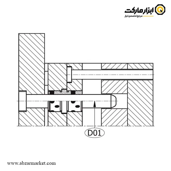 میل راهنما پین کج مدل D01