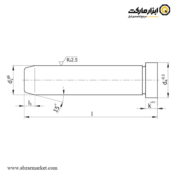 میل راهنما پین کج مدل D01