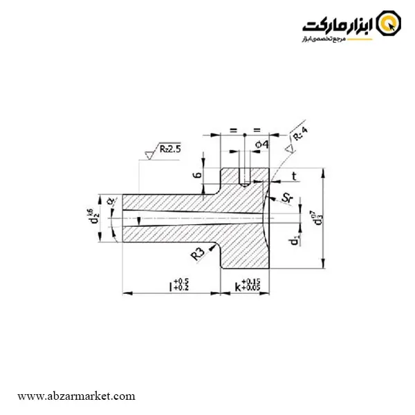 بوش تزریق (اسپرو) گل 35 میلی متر مدل SBC-4