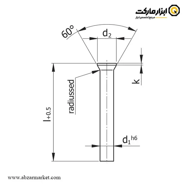 سنبه برش HSS مدل D223