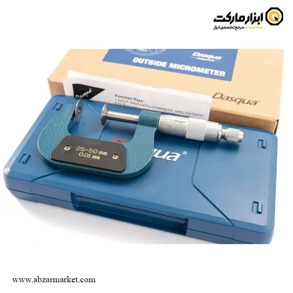 میکرومتر فک بشقابی داسکوا خارج سنج 50-25 میلی متر مدل 8104-4111