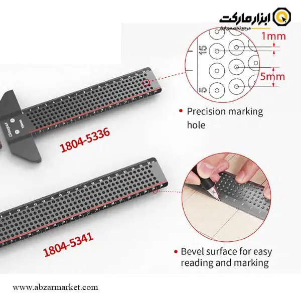 خط کش T علامت زن نجاری داسکوا مدل 53-1804