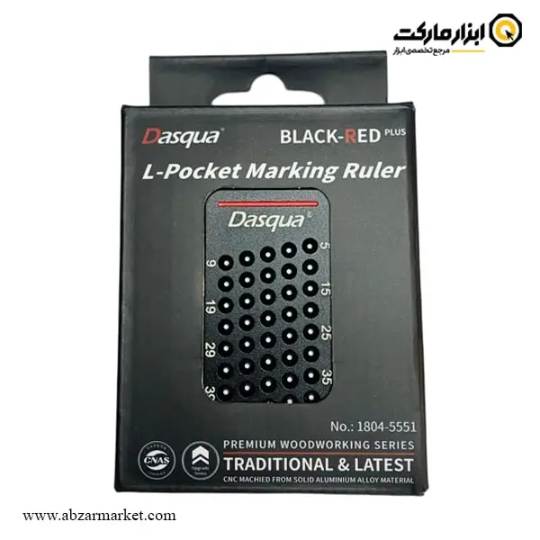 خط کش L علامت زن نجاری داسکوا جیبی مدل 5551-1804