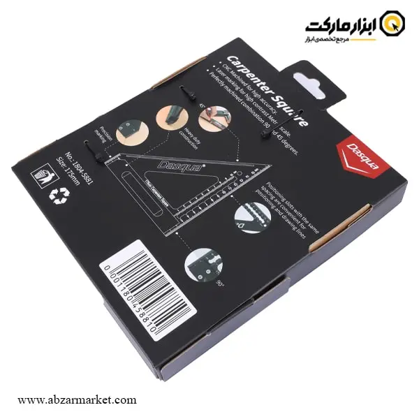 گونیا نجاری لبه دار داسکوا 175x150 میلی متر مدل 5881-1804