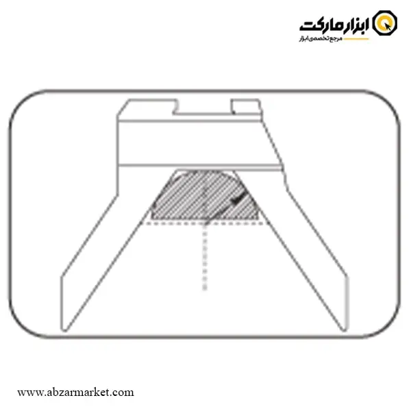 کولیس دیجیتال شعاع سنج داسکوا 15 سانتی متر مدل 0215-2100
