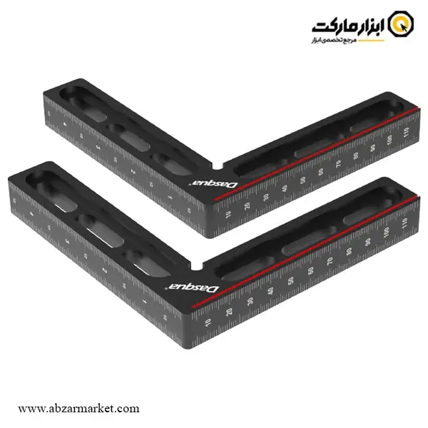 ست گونیا نجاری کلمپ دار داسکوا 115x115 میلی متر 2 عددی مدل 6551-1804