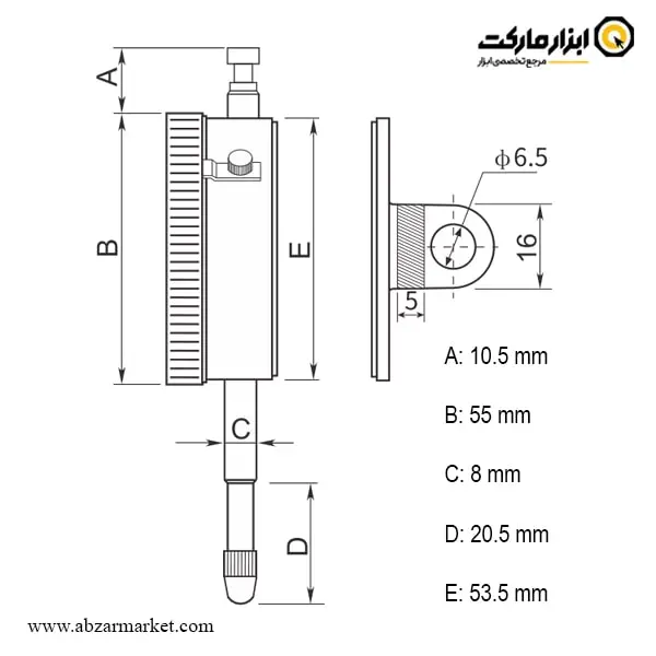 ساعت اندیکاتور داسکوا مدل 1005-5111 ساعت اندیکاتور داسکوا مدل 1005-5111