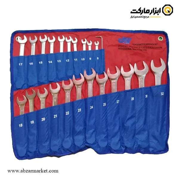 ست آچار یکسر تخت یکسر رینگ اسکای 22 عددی مدل ST-4600-22N ست آچار یکسر تخت یکسر رینگ اسکای 22 عددی مدل ST-4600-22N