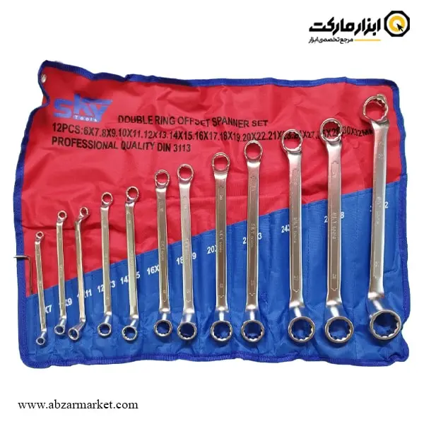 ست آچار دو سر رینگ اسکای 12 عددی مدل ST-4700-12