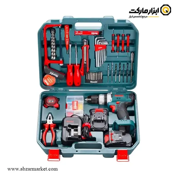 کیت شارژی 20 ولت 53 پارچه رونیکس مدل RS-8620 کیت شارژی 20 ولت 53 پارچه رونیکس مدل RS-8620