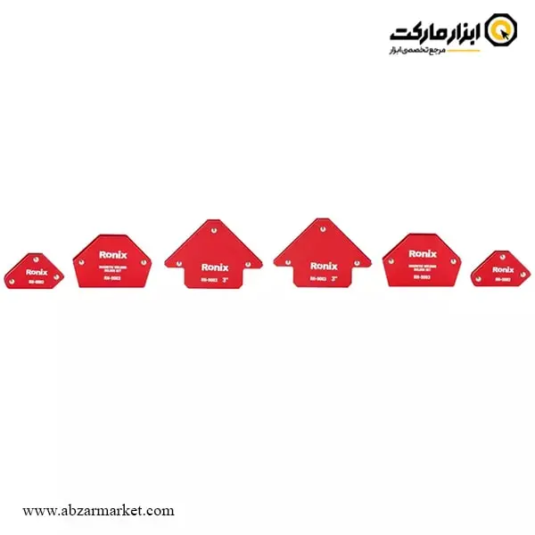 ست گونیا مگنت جوشکاری رونیکس 6 عددی مدل RH-9083