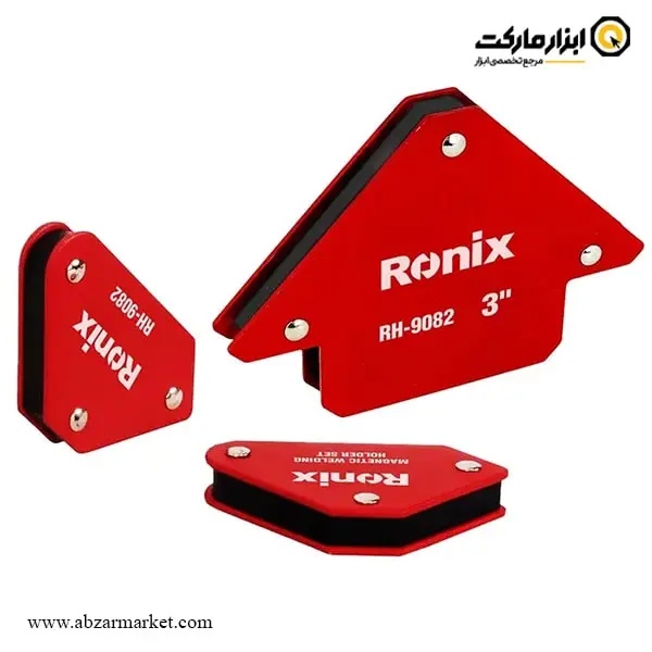 ست گونیا مگنت جوشکاری رونیکس 6 عددی مدل RH-9082