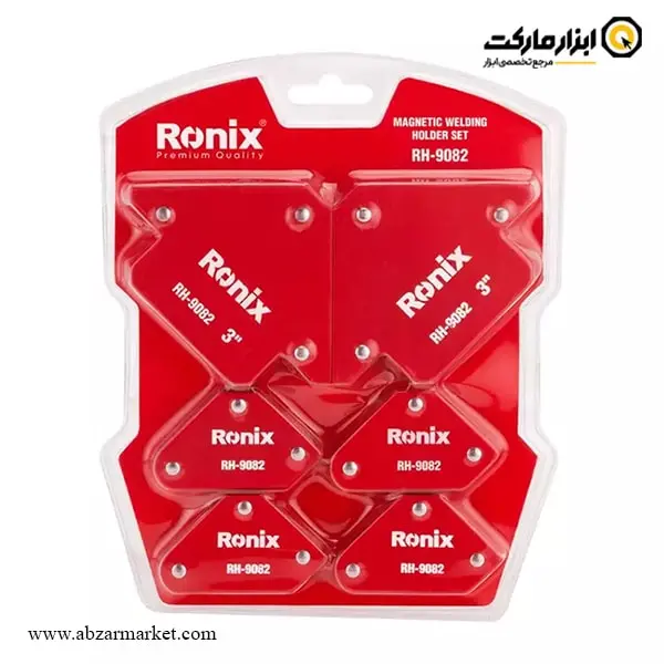 ست گونیا مگنت جوشکاری رونیکس 6 عددی مدل RH-9082