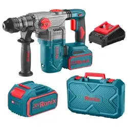 دریل بتن کن شارژی رونیکس 3 کیلویی براشلس 20 ولت مدل 8679