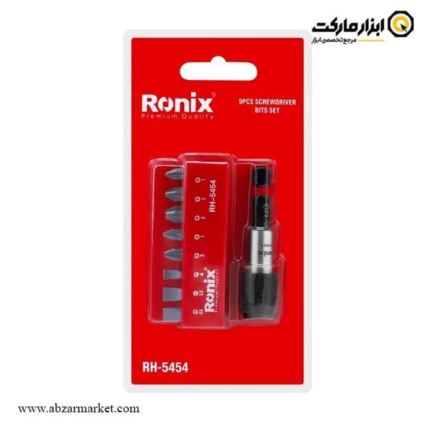 ست سر پیچ گوشتی رونیکس 9 عددی مدل RH-5454