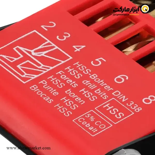 ست مته کبالت 5% رونیکس 6 عددی مدل RH-5529