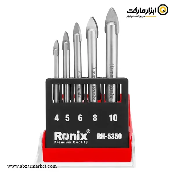 ست مته پرسلان و سرامیک رونیکس 5 عددی مدل RH-5350