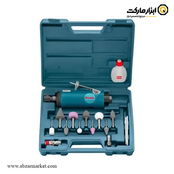 کیت فرز انگشتی بادی گلو کوتاه رونیکس 16 پارچه مدل RA-1802 کیت فرز انگشتی بادی گلو کوتاه رونیکس 16 پارچه مدل RA-1802