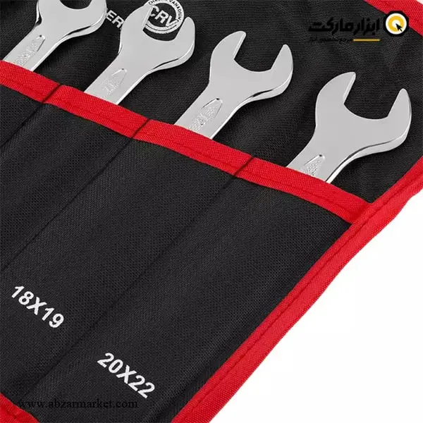 ست آچار دو سر تخت رونیکس 8 عددی مدل RH-2204