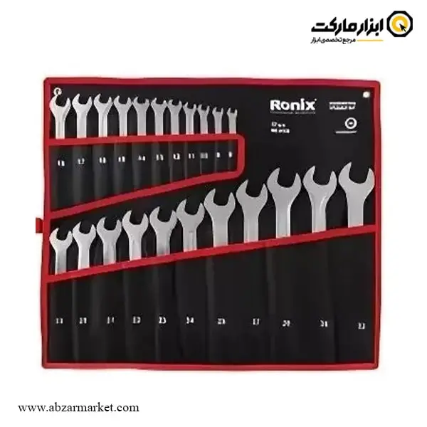 ست آچار یکسر تخت یکسر رینگ رونیکس 22 عددی مدل RH-2159 ست آچار یکسر تخت یکسر رینگ رونیکس 22 عددی مدل RH-2159
