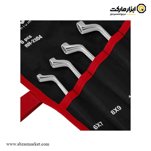 ست آچار دو سر رینگ رونیکس 8 عددی مدل RH-2304 ست آچار دو سر رینگ رونیکس 8 عددی مدل RH-2304