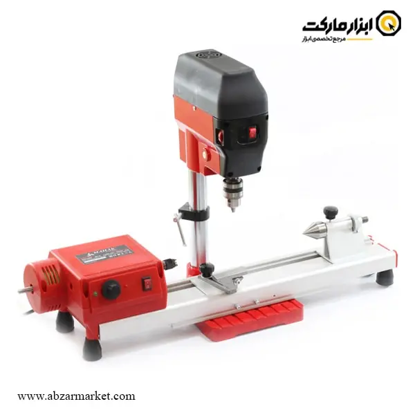 ست دستگاه خراطی و دریل ستونی گوی تراش محک مدل MWL-300/MBD-10