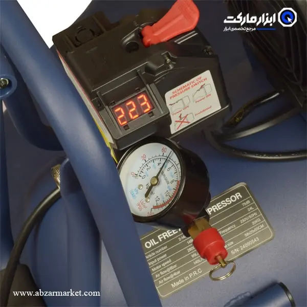 کمپرسور هوا سایلنت روما 24 لیتری سری پرایم مدل 2-1480F24