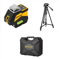 تراز لیزری کنزاکس دو خط 360 درجه نور سبز با سه پایه مدل 1146P