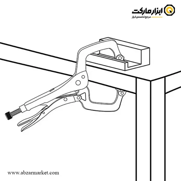 انبر قفلی سی کلمپ هماهنگ شونده تاپ تول 11 اینچ مدل DMAA1A11