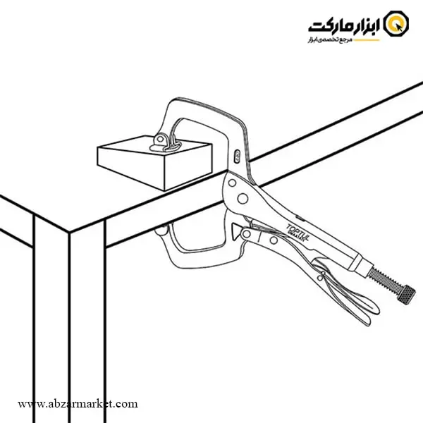 انبر قفلی سی کلمپ هماهنگ شونده تاپ تول 11 اینچ مدل DMAA1A11