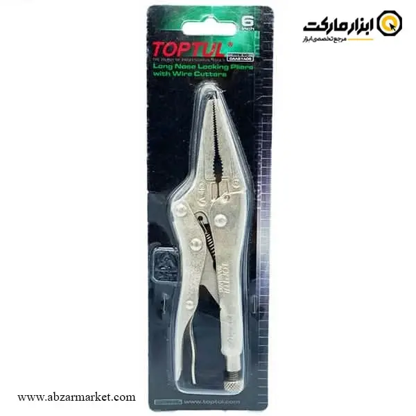 انبر قفلی سیم چین دار نوک بلند تاپ تول مدل DAAS1A0