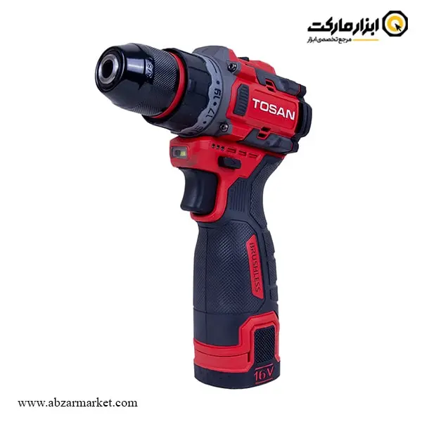 دریل پیچ گوشتی شارژی توسن براشلس 16 ولت مدل 9616BS