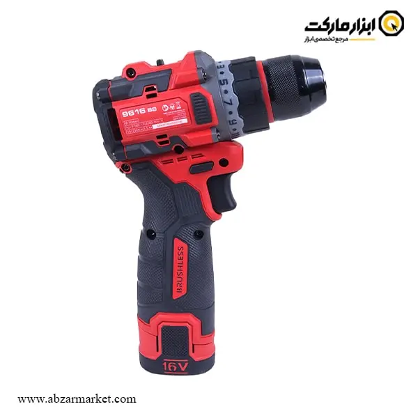 دریل پیچ گوشتی شارژی توسن براشلس 16 ولت مدل 9616BS