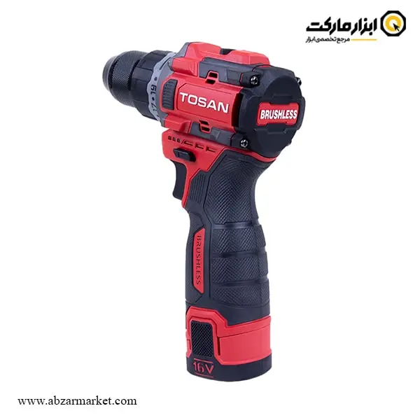 دریل پیچ گوشتی شارژی توسن براشلس 16 ولت مدل 9616BS